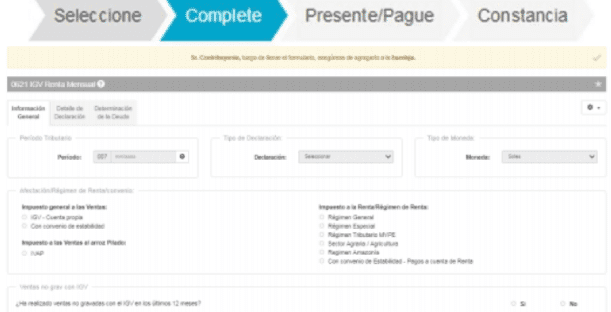 Declarar Fácil Impuestos Mensuales Sunat 2021