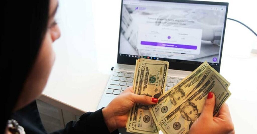 Cambiar dólares online