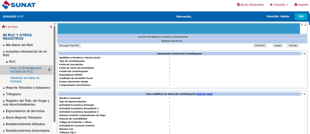 Cómo descargar ficha ruc de la sunat