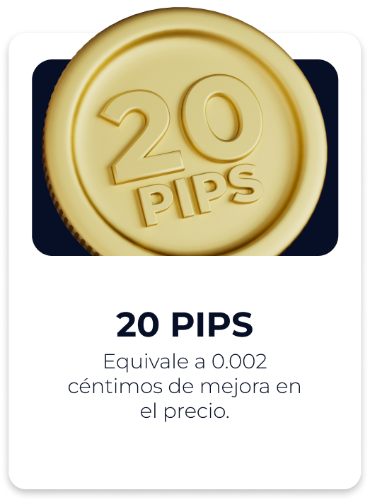 20 pips de descuento