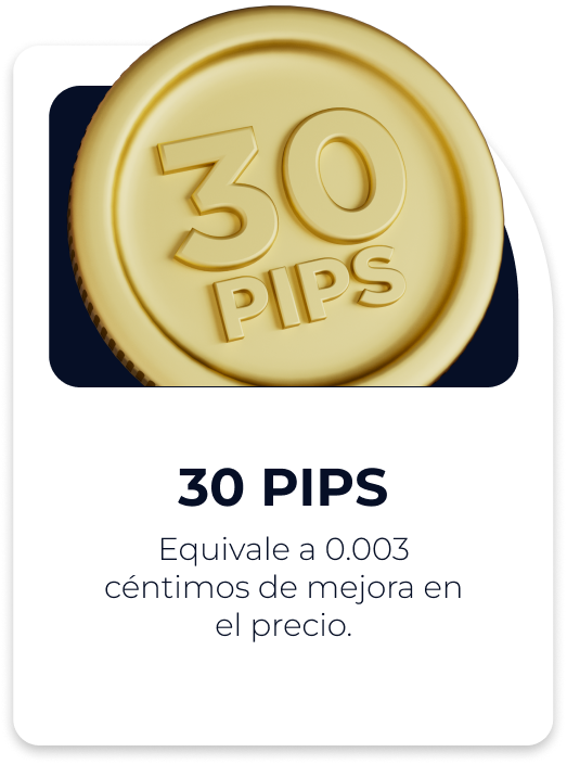 30 pips de descuento