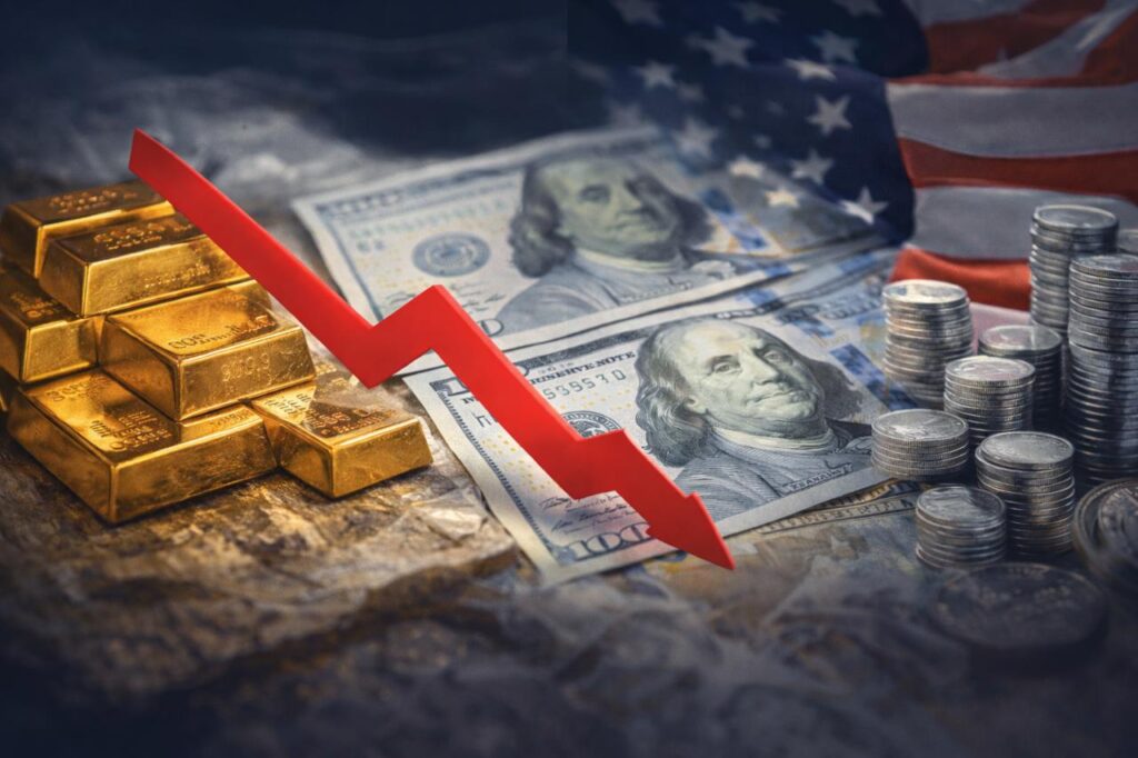 Caída del oro y la plata
