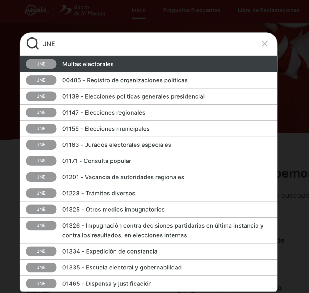Plataforma Págalo.pe