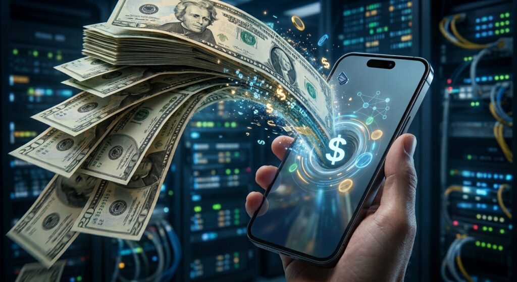 Las casas de cambio digitales cobran comisión